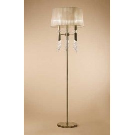 Pie de Salon 3 Luces SERIE TIFFANY ACABED Antique Brass