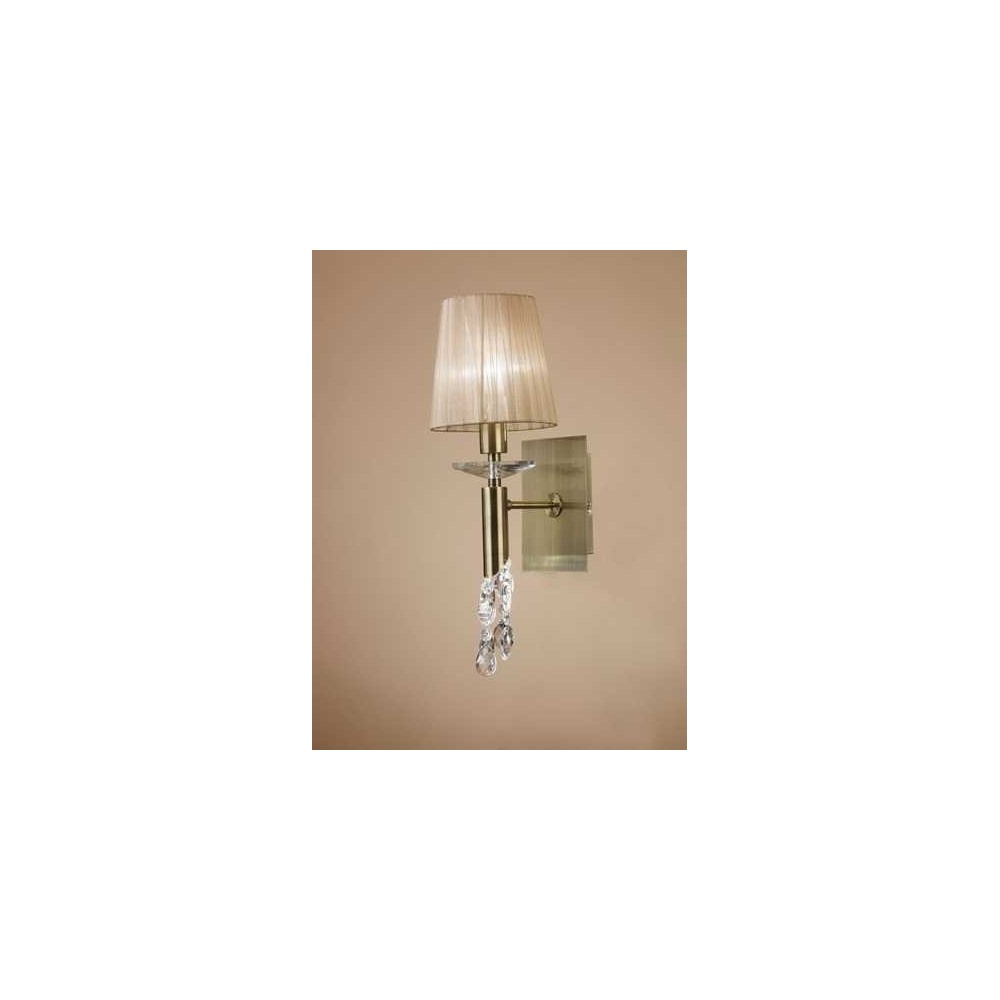 Applicare 1 Luce TIFFANY SERIES FINITURA OTTONE ANTICO