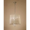 Lampada 3 Luci TIFFANY SERIES ANTIQUE FINISH Ottone