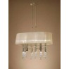 Lampada 6 Luci TIFFANY SERIES ANTIQUE FINISH Ottone