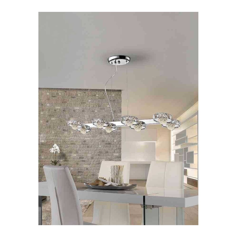 Schuller lamp for dining room model SURIA LED 8 lights