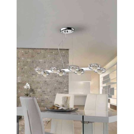 Schuller lamp for dining room model SURIA LED 8 lights