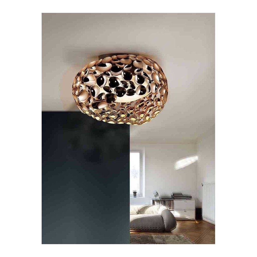 Lampada tipo soffitto 5 luci, Narisa oro rosa SCHULLER