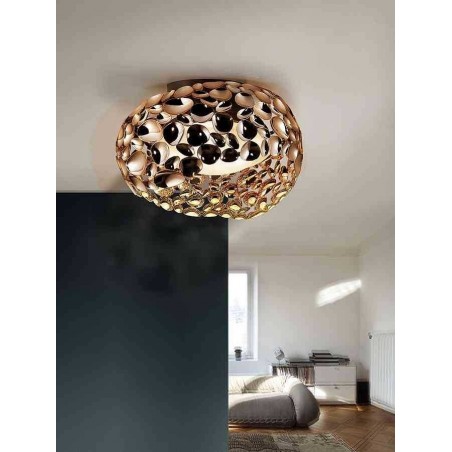 Lampada tipo soffitto 5 luci, Narisa oro rosa SCHULLER