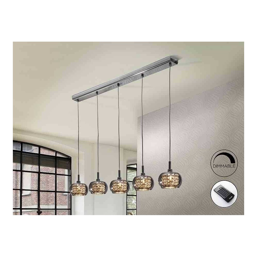 Lampada lineare ARIAN SCHULLER 5 luci DIMMERABILI