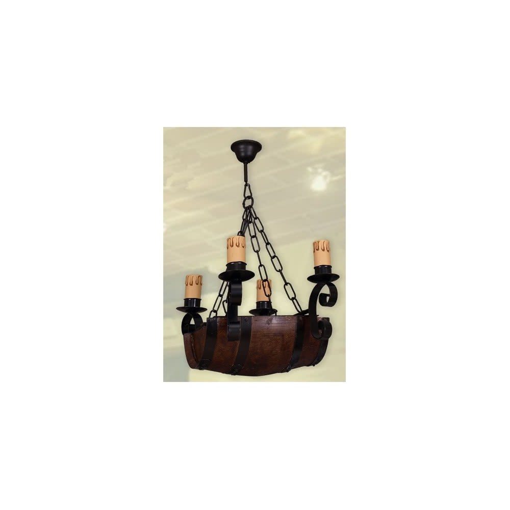 Lampada 4 Luci Barile (66x33)