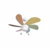 Vente en Lampe Ventilateur 6 Asps Couleurs Pastel 77cm.
